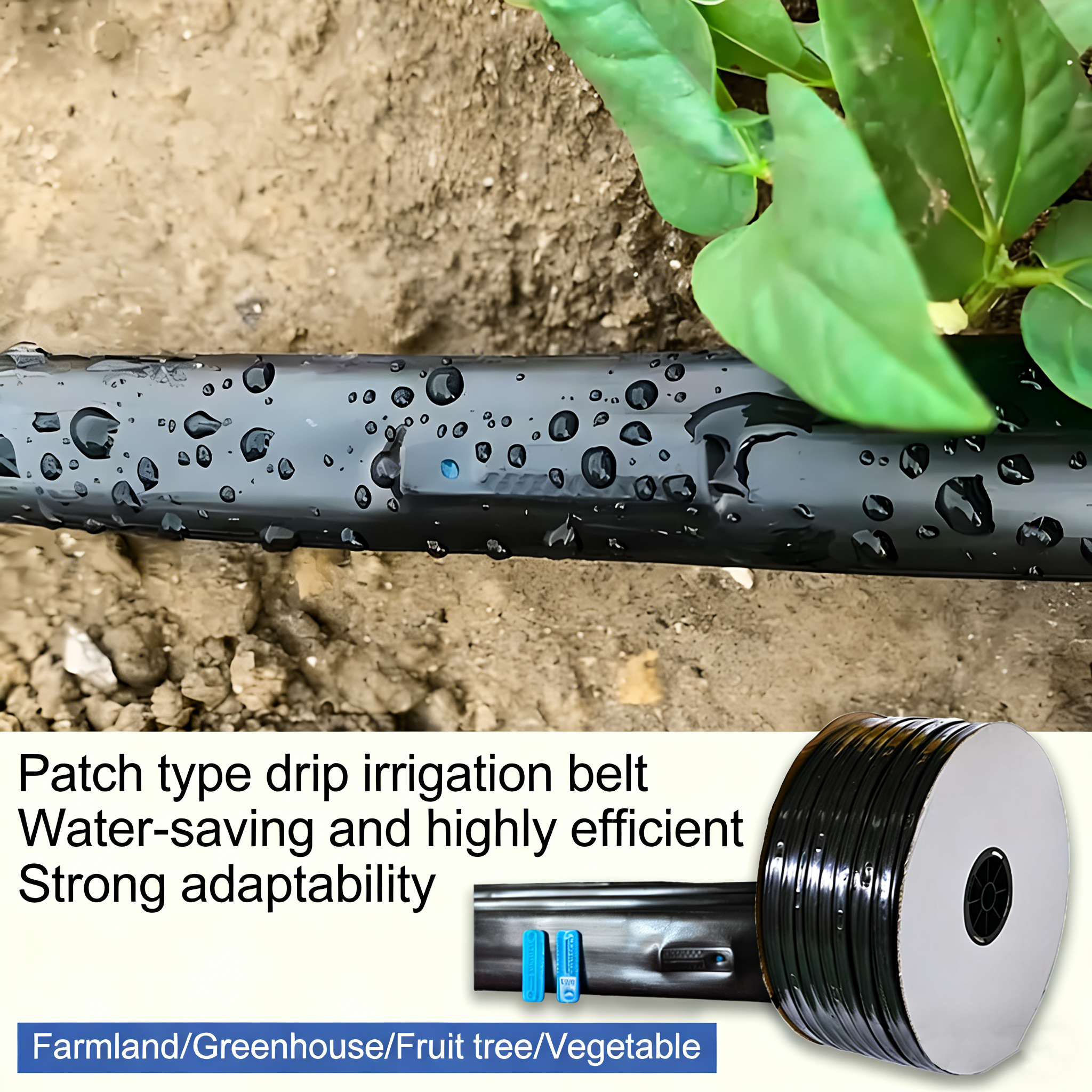 2000M Agricultural Irrigation Drip Irrigation Pipe Patch Type Drip Irrigation Tape